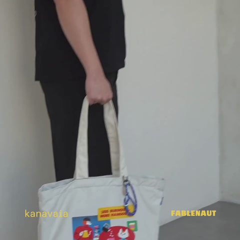 Kanavaia x Fablenaut - Canvas Tote Bag (Black)